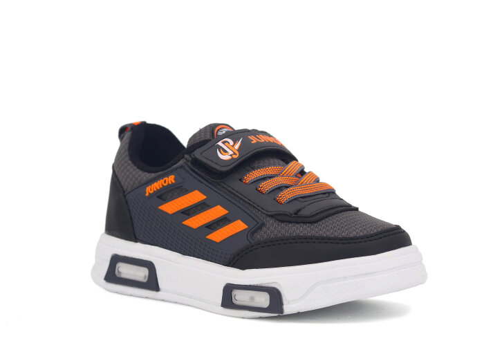 Projunior Patik 2660 Işıklı Spor Ayakkabı Füme - Turuncu - Projunior