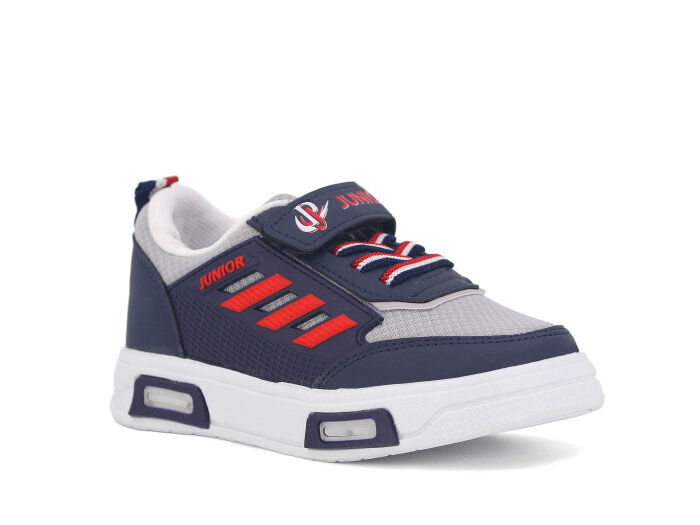 Projunior Patik 2660 Işıklı Spor Ayakkabı Gri - Lacivert - Projunior