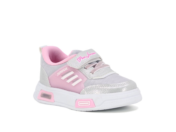 Projunior Bebe 2660 Işıklı Spor Ayakkabı Gümüş - Pembe - Projunior
