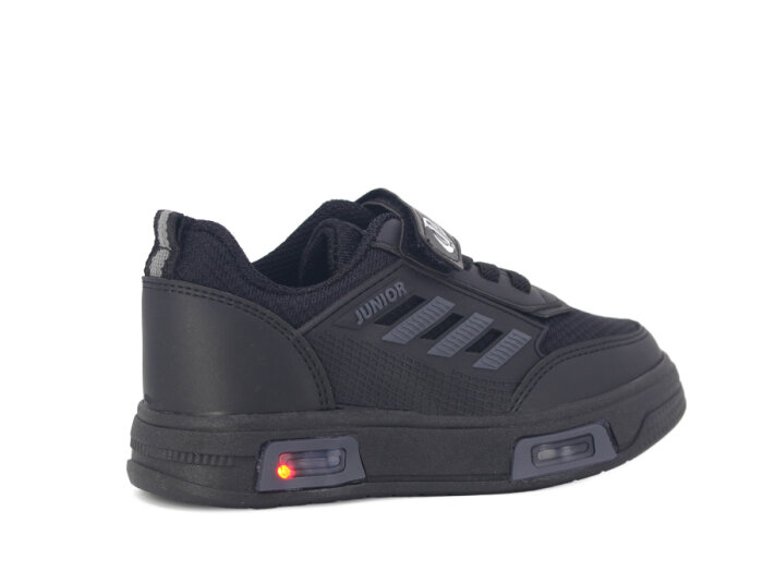 Projunior Patik 2660 Işıklı Spor Ayakkabı Siyah - Füme - 3