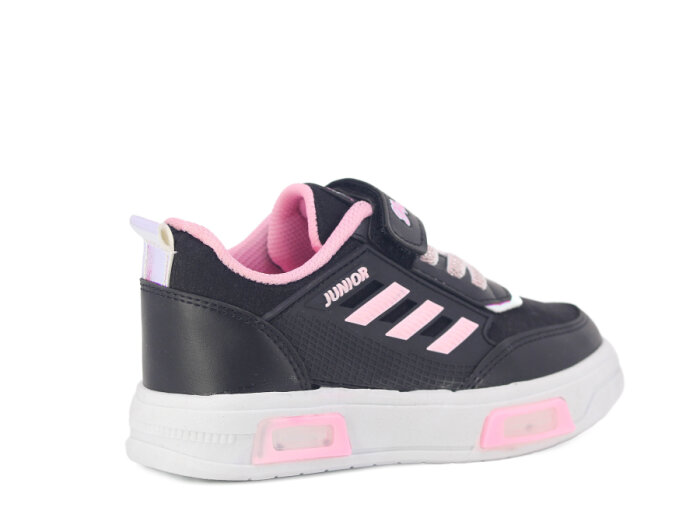 Projunior Patik 2660 Işıklı Spor Ayakkabı Siyah - Pembe - 3