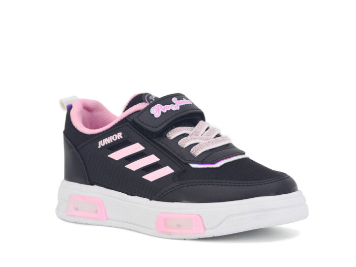 Projunior Patik 2660 Işıklı Spor Ayakkabı Siyah - Pembe - 1