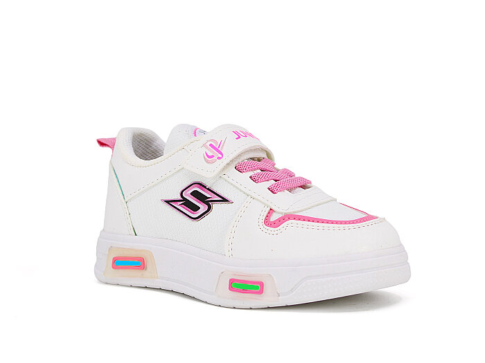 Projunior Patik 2672 Cilt Spor Ayakkabı Beyaz - Pembe - 1