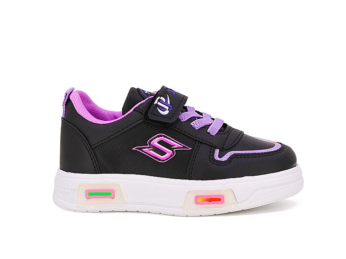 Projunior Patik 2672 Cilt Spor Ayakkabı Siyah - Lila - 3