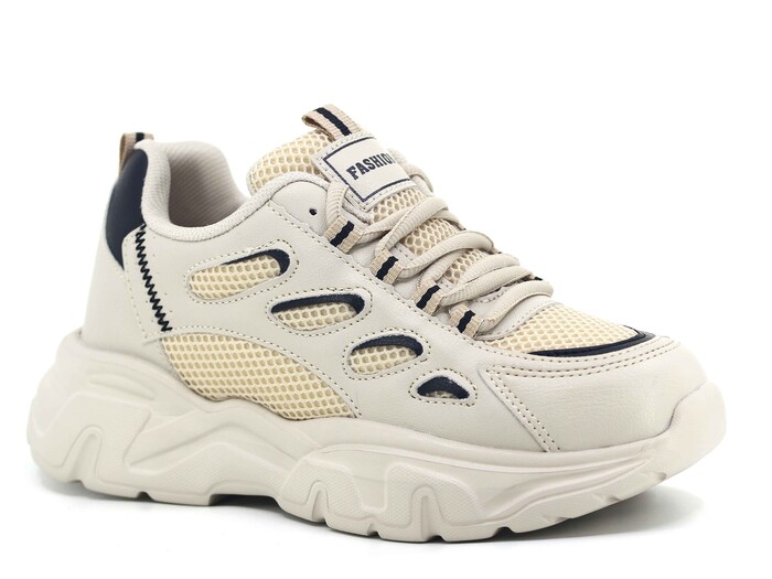 Queen Step Zenne 1001 Anorak Spor Ayakkabı Kum - Siyah - Queen Step