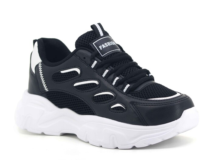 Queen Step Zenne 1001 Anorak Spor Ayakkabı Siyah - Beyaz - Queen Step