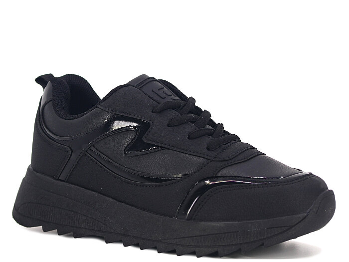 Queen Step Zenne 4077 Cilt Spor Ayakkabı Siyah - Queen Step
