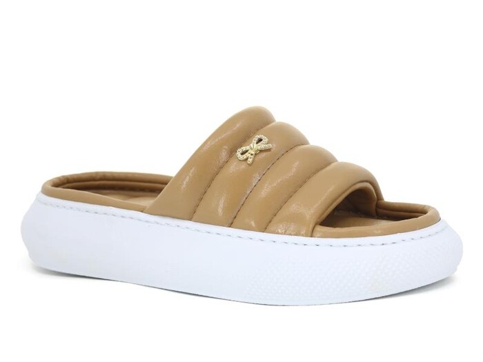 Redplay Zenne Dikişli Soft Günlük Terlik Karamel 