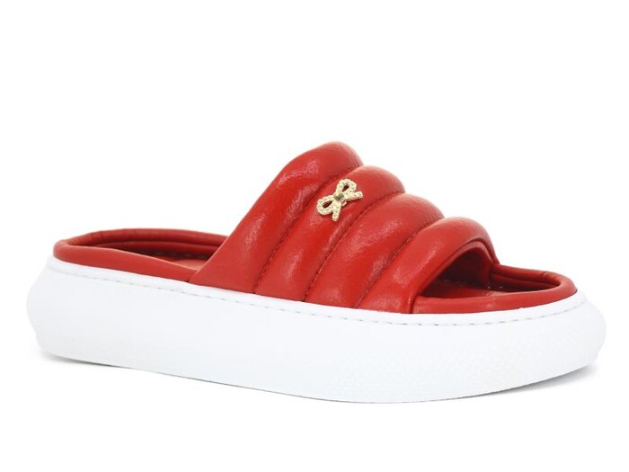 Redplay Zenne Dikişli Soft Günlük Terlik Kırmızı - Redplay