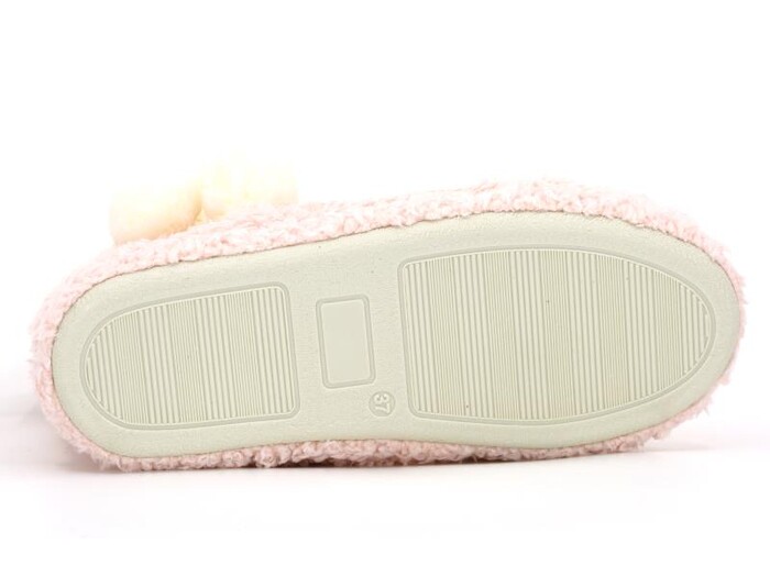 Redplay Zenne Efektli Çizgili Velsoft Ev Botu Açık Pembe - 3