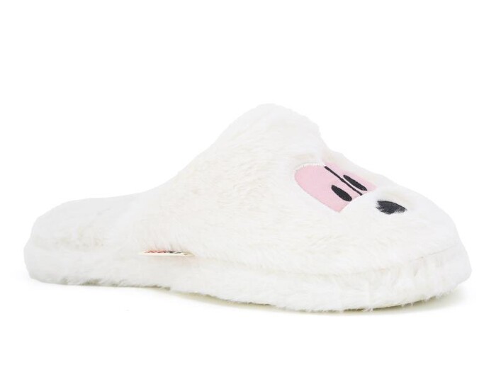 Redplay Zenne Köpek Nakış Figürlü Ev Terliği Ekru - Redplay