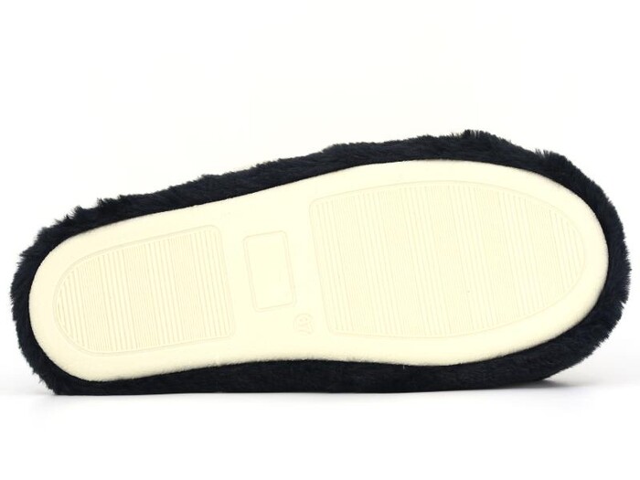 Redplay Zenne Köpek Nakış Figürlü Ev Terliği Siyah - 4