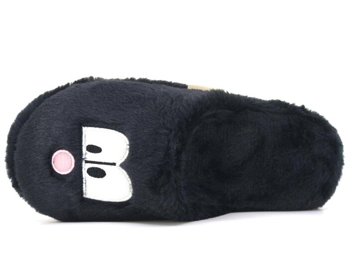 Redplay Zenne Köpek Nakış Figürlü Ev Terliği Siyah - Redplay (1)