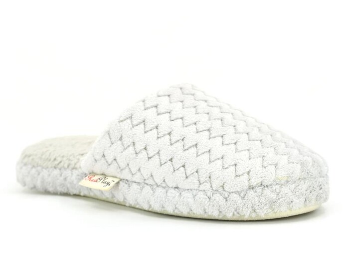 Redplay Zenne Zigzag Ev Terliği Gri 