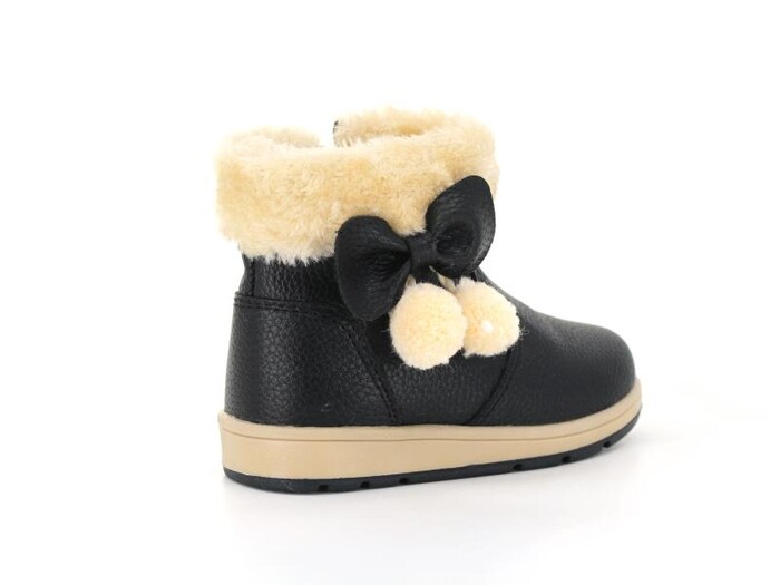 Remind Bebe RM-340 Ponponlu Kız Bot Siyah - 6