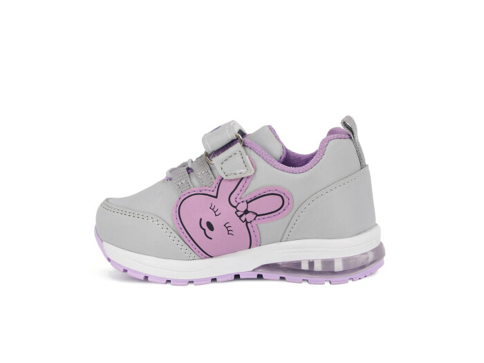 Remind Bebe RM-1071 Cırtlı Cilt Spor Ayakkabı Taş - Lila - Remind (1)