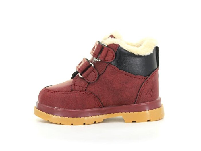 Remind Bebe RM-2029 Çift Cırtlı Peluşlu Erkek Bot Bordo