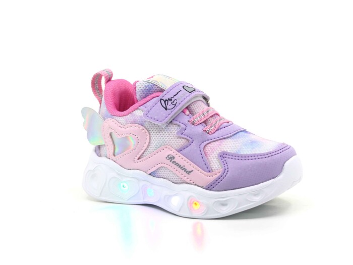 Remind Bebe RM-2160 Işıklı Anorak Spor Ayakkabı Lila - Pembe - Thumbnail