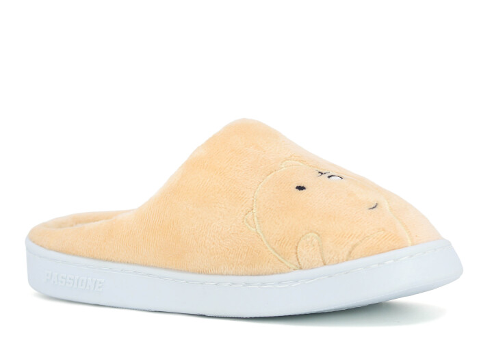 Riyam Zenne Poli Gondol Nakılşı Ev Terliği Tavşanlı Krem - 1