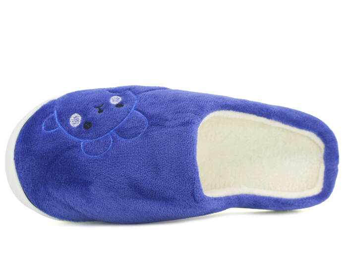 Riyam Zenne Poli Gondol Nakılşı Ev Terliği Tavşanlı Saks Mavi - Riyam (1)