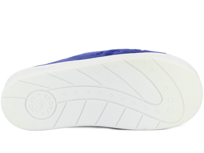 Riyam Zenne Poli Gondol Nakılşı Ev Terliği Tavşanlı Saks Mavi - 3