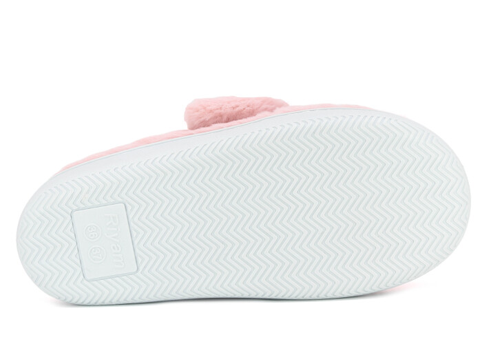 Riyam Zenne Yeni Gondol Düğmeli Ev Terliği Pudra - 3