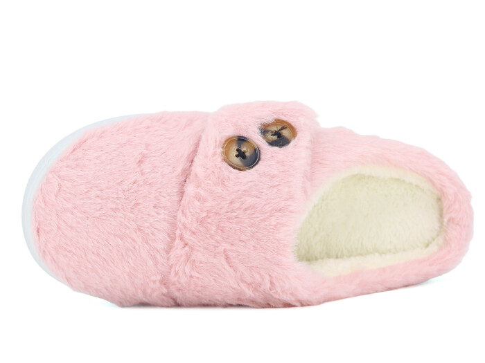 Riyam Zenne Yeni Gondol Düğmeli Ev Terliği Pudra - Riyam (1)