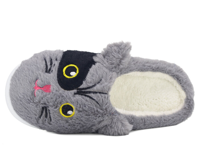 Riyam Zenne Yeni Gondol Kedili Ev Terliği Gri - Riyam (1)