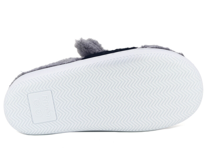 Riyam Zenne Yeni Gondol Kedili Ev Terliği Gri - 3