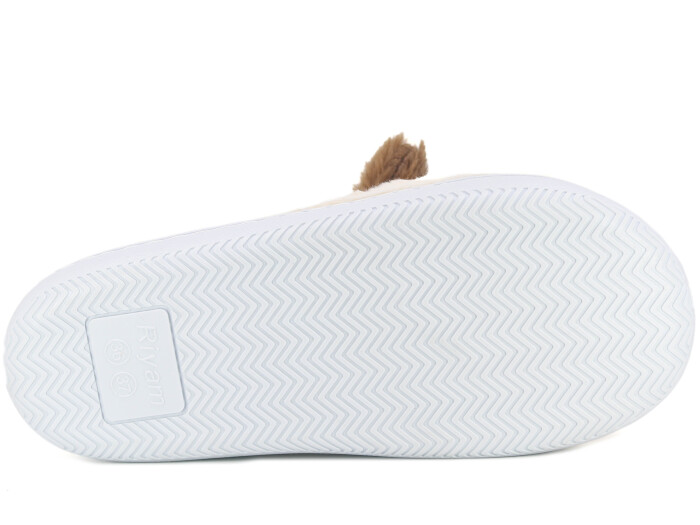 Riyam Zenne Yeni Gondol Köpekli Ev Terliği Ekru - 3