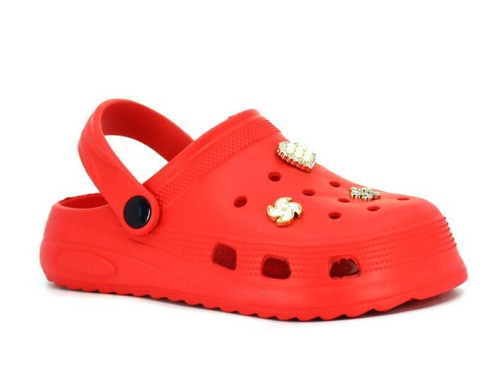 Rooster Filet 325-T Taşlı Kutulu Eva Cross Terlik Kırmızı - Rooster