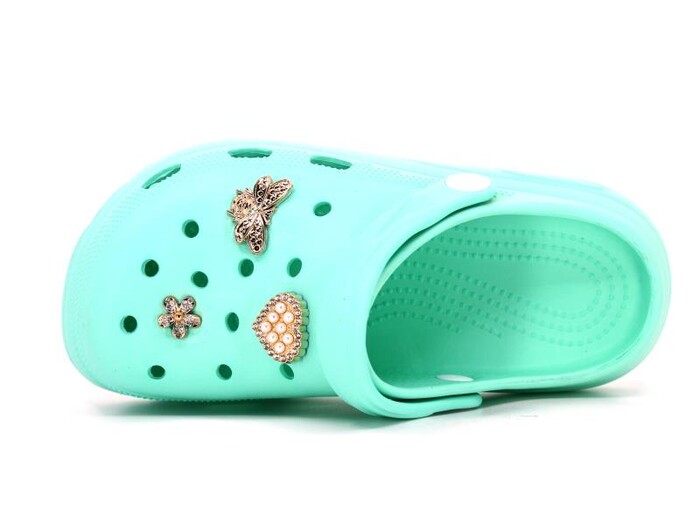 Rooster Filet 325-T Taşlı Kutulu Eva Cross Terlik Mint Yeşili - 2