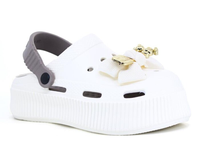 Rooster Zenne 224-F Fiyonklu Kutulu Eva Cross Terlik Vanilya - Vizon - Rooster