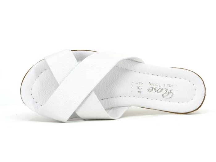 Rose Zenne Çapraz Günlük Terlik Beyaz - Rose (1)