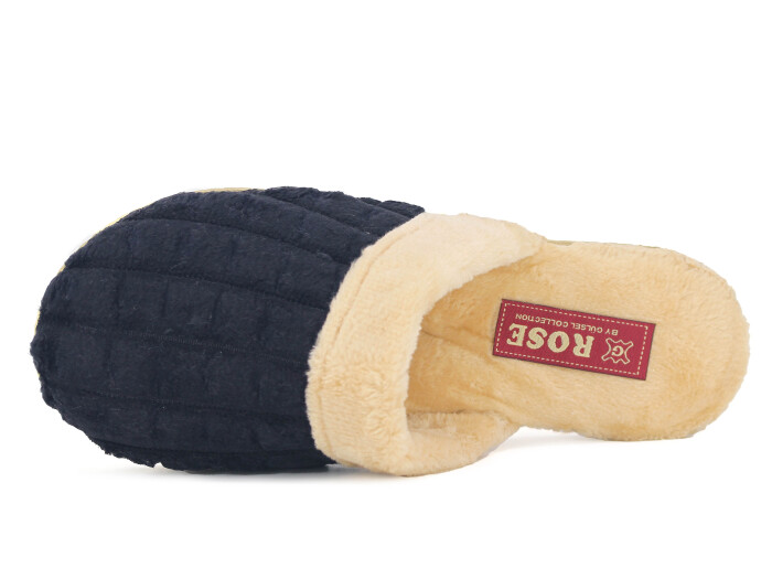 Rose Zenne Düz Dikişli Peluşlu Ev Terliği Siyah - 2