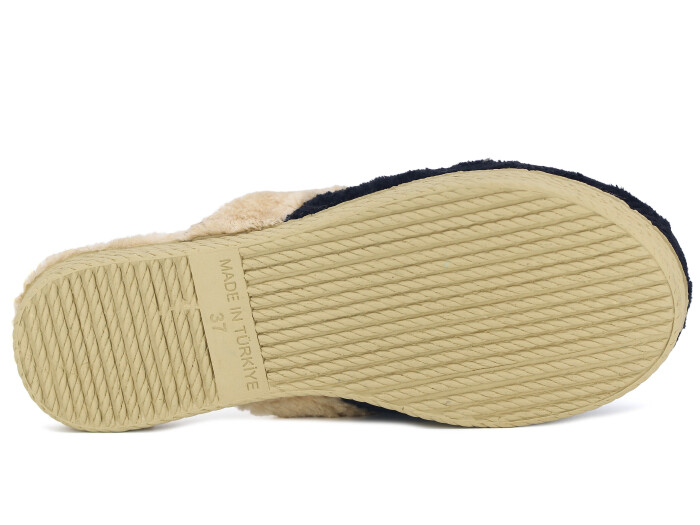 Rose Zenne H Tokalı Peluşlu Ev Terliği Siyah - 3