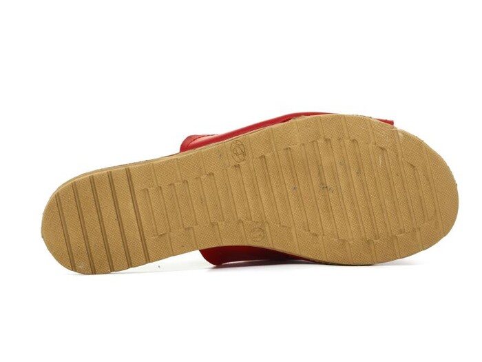 Rose Zenne Püsküllü Hermes Günlük Terlik Kırmızı - 3