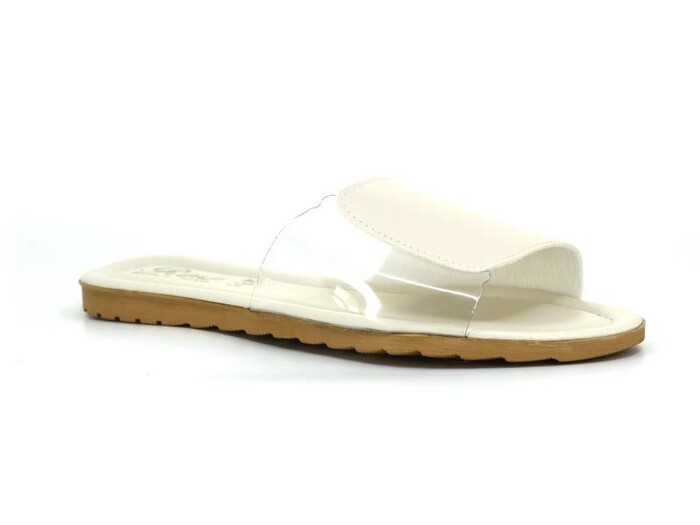 Rose Zenne Şeffaf Günlük Terlik Krem - 1