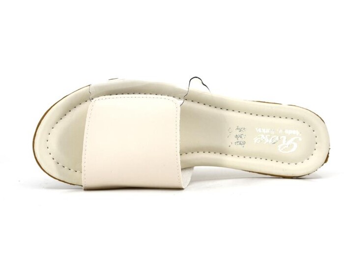 Rose Zenne Şeffaf Günlük Terlik Krem - Rose (1)