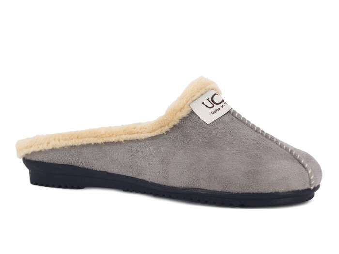 Rose Zenne UCC Gondol Peluşlu Ev Terliği Gri - 1