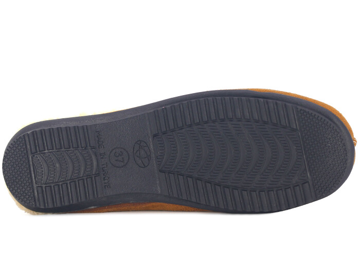 Rose Zenne UCC Gondol Peluşlu Ev Terliği Taba - 3