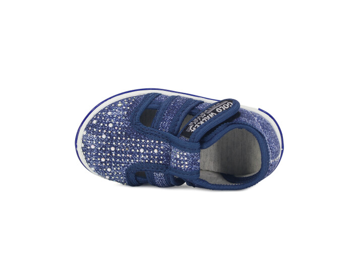 Şahgül Bebe 501 Kelebek Figürlü Keten Ayakkabı Kot - Şahgül (1)