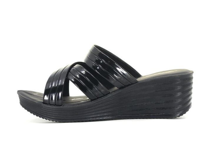 Şahgül Zenne 4802 Bantlı Kutulu Günlük Terlik Siyah - 3