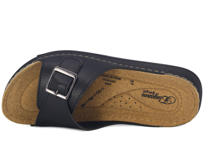 Şahgül Zenne 5301 Tek Toka Monta Günlük Terlik Siyah Cilt - 2