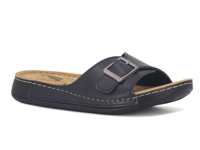 Şahgül Zenne 5301 Tek Toka Monta Günlük Terlik Siyah Cilt - 1