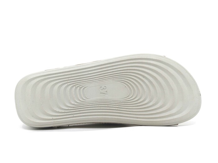 Şahgül Zenne 5302 Çapraz Lazerli Monta Günlük Terlik Bej - 3