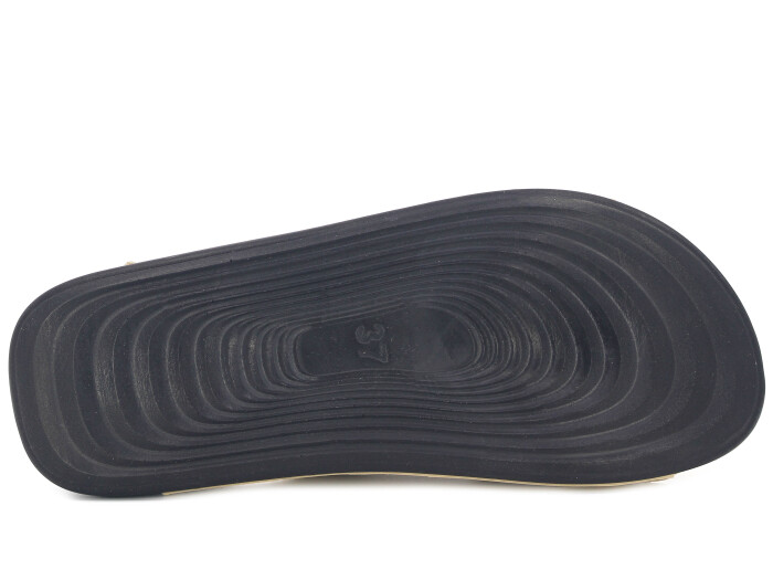 Şahgül Zenne 5303 Çift Toka Monta Günlük Terlik Bej Cilt - 3