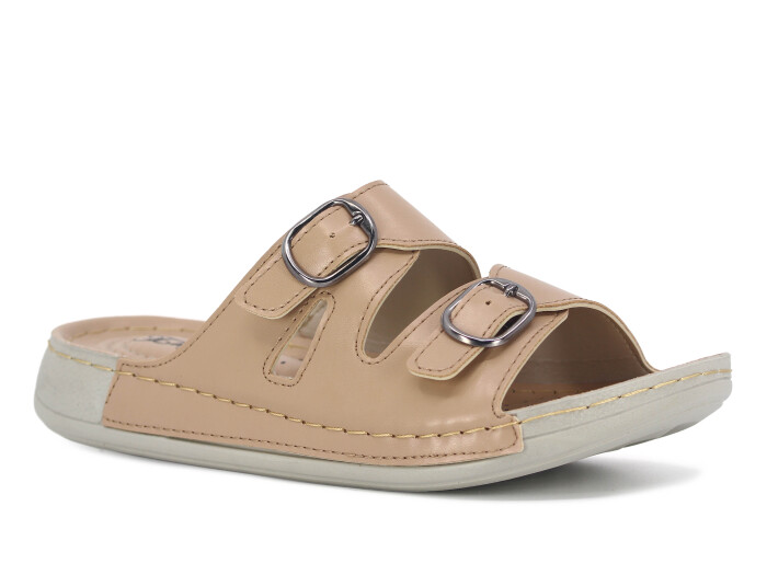 Şahgül Zenne 5303 Çift Toka Monta Günlük Terlik Nude 