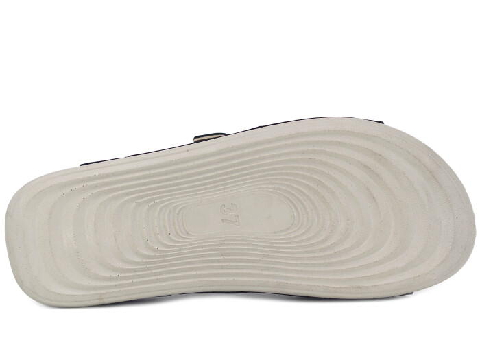 Şahgül Zenne 5303 Çift Toka Monta Günlük Terlik Siyah - 3