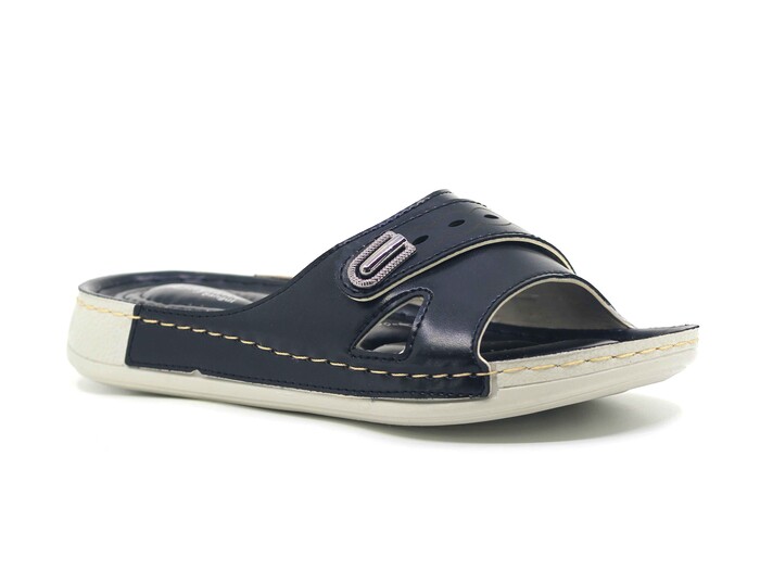 Şahgül Zenne 5305 Tokalı Monta Günlük Terlik Siyah - Şahgül